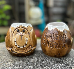 Sucking The Monkey Tiki Mug - Brown Glaze