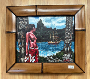 Forbidden Island Framed Canvas Art Print